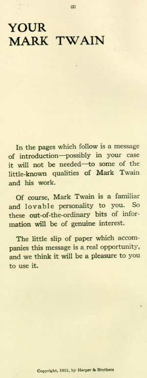 YOUR MARK TWAIN: PAGE 2
