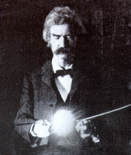 Mark Twain in Tesla's Lab