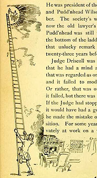 DETAIL: 1894 PUDD'NHEAD WILSON ILLUSTRATION