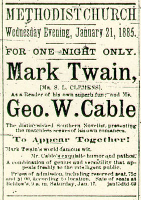 1885 NEWSPAPER ADVERTISEMENT