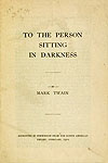 PAMPHLET: MT'S PERSON SITTING IN DARKNESS