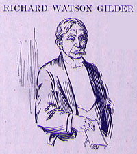 DRAWING OF RICHARD WATSON GILDER