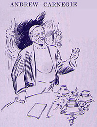 DRAWING OF ANDREW CARNEGIE