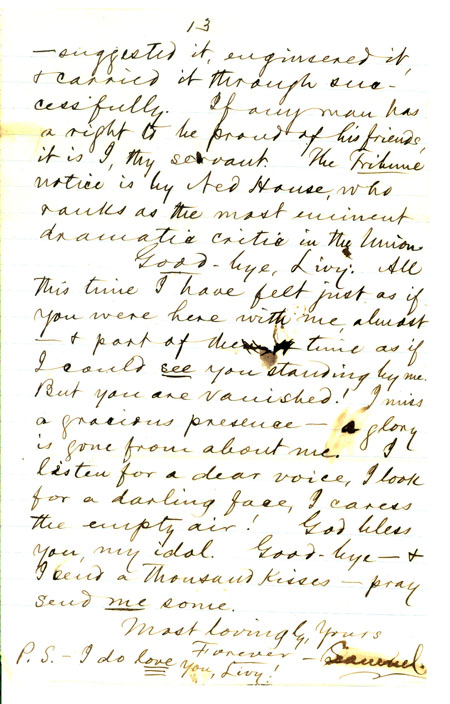 1868 LETTER TO LIVY, PAGE 13