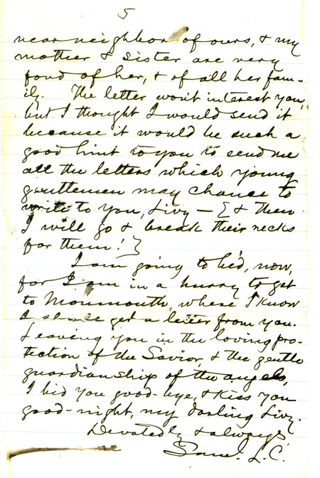 1869 LETTER TO LIVY, PAGE 5