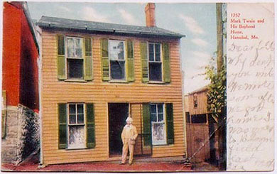 THE CLEMENS' HOUSE IN HANNIBAL