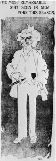 MARK TWAIN: NEWSPAPER ILLUSTRATION