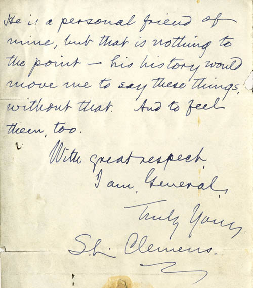 1881 LETTER TO GARFIELD: PAGE 4